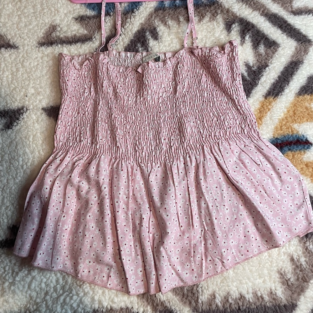Pink crop top
